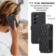 thumbnail image 3 of Zipper Wallet Leather Case For Samsung Galaxy Z Fold5, 3 of 5