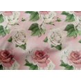 thumbnail image 4 of oneOone Tissu Popeline de Coton Rose Blush Tissu à Fleurs pour Robe Tissu Imprimé au Mètre 42 Pouces de Large, 4 of 4