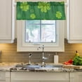 thumbnail image 2 of Dreamtimes St. Patrick's Day Clover Windows Valance Curtains, 54x18in Double Layer Short Blackout Window Topper Treatment for Bathroom,Kitchen,Living Room,Cafe Decor,1 Panel, 2 of 6