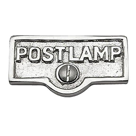 Switch Plate Tags POST LAMP Name Signs Labels Chrome Brass Traditional Engraved Wall Light Switch Cover Labels | Renovators Supply