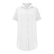 thumbnail image 5 of Mini Falda de Algodón con Pantalones Cortos Botón de Verano Hasta Vestido de Camisa con Cuello, 60% Algodón 40% Lino Mini Vestido, Lavado a Mano Desgaste Casual, 5 of 8