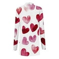 thumbnail image 4 of XUNKUSGA Valentine's Day Long Cardigans for Women Fashion Heart Printed Womens Cardigans Casual Long Sleeve Womens Cardigan Casual Loose Open Front Plus Size Cardigan S-5XL White, 4 of 4