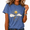 1-Blue, variant on Women's Sun Moon Cloud Graphic Tees Vintage Washed Crewneck Shirts Trendy Everyday Minimalist Style Summer Short Sleeve Tops