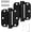 Matte Black, variant on 2 Pack Self-Closing Door Hinge 3.5 Inch Rounded 5/8 Radius, Spring Hinges Adjustable Tension, Automatic Door Closer Hinge for Interior Exterior Residential Indoor Doors, Satin Nickel, UL listed