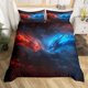 thumbnail image 1 of Funda nórdica Queen Size,Funda nórdica Dragón Azul Rojo con 2 fundas de almohada para, 1 of 6