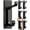 Black, variant on Wall Hooks for Coat and Towel: 13LB Strong Adhesive Door Hanger Stick on, White 4 Pack