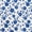 BLUE FLOWER, variant on 10 Yard Cut Threadart Cotton Quilting Fabric Sold By The Yard - Vintage Threads Collection - 44" Width - 100% Cotton - Quilting, Sewing, Crafts - Dark Blue Stripe