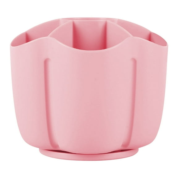 Meitianfacai Pencil Pen Holder for Desk, 6 Slots Desktop Organizer, Cute Pen Organizers Stationery Supplies for Office Home & Art Supply(Pink)