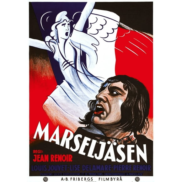 La Marseillaise (alias marseljasen) affiche suédoise 1938 affiche de film masterprint (24 x 36)