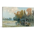 thumbnail image 1 of ARTCANVAS Lavandiers In Bougival 1875 Canvas Art Print by Alfred Sisley - Size: 40" x 26" (1.50" Deep), 1 of 9