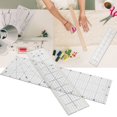 thumbnail image 1 of Sonew Règles de Couture, Outils de Courtepointe, 2 Pcs Règle de Courtepointe Multi-Fonction Couture Dessin Ébauche Artisanat Échelle Outil de Mesure, 1 of 11