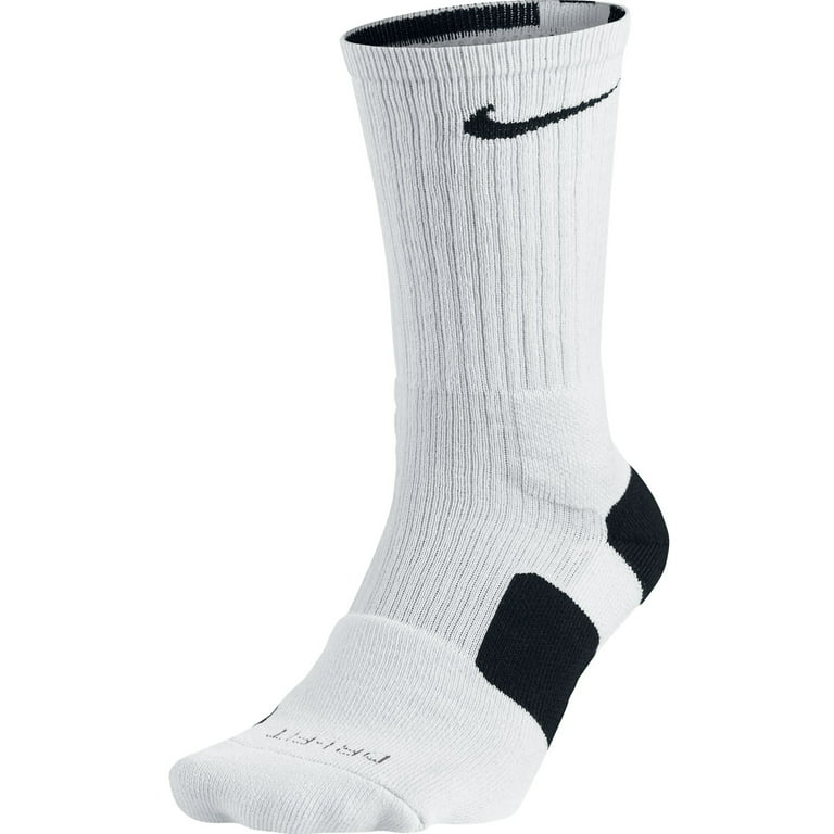 Gespierd Turbine visueel Nike Dri-FIT Elite Crew Men's Basketball Socks White/Black sx3629-107 -  Walmart.com