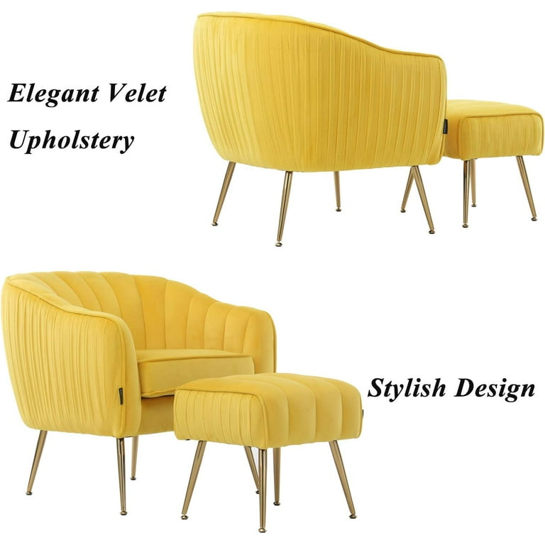 Artechworks Velvet Modern Tub Barrel Arm Chair Upholstered Tufted