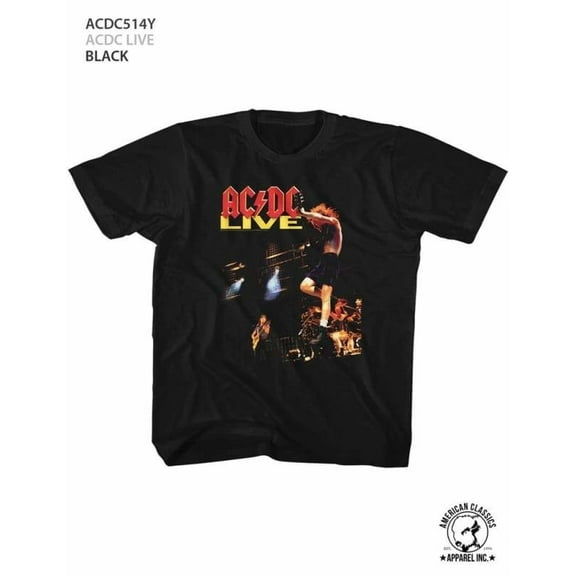 ACDC-ACDC LIVE-BLACK YOUTH S/S TSHIRT-S (7-8)