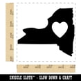 thumbnail image 2 of New York State with Heart Square Rubber Stamp Stamping Scrapbooking Crafting - Small 1.25in, 2 of 7