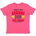 thumbnail image 3 of Inktastic That's My Awesome Sister out There with Softballs Youth T-Shirt, 3 of 5