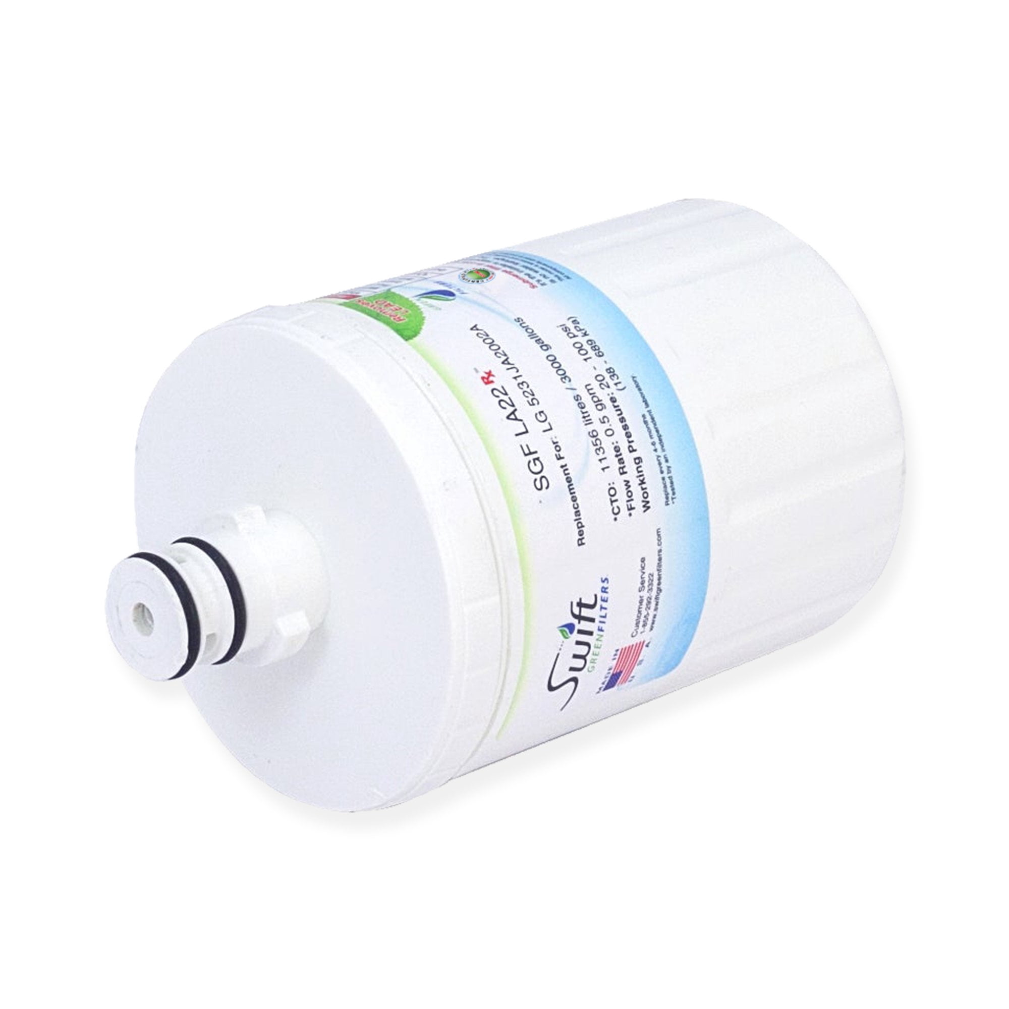 Swift Green Filters SGF-LA22 Rx Compatible Refrigerator Water Filter for LT500P, 5231JA2002A(3 Pack)