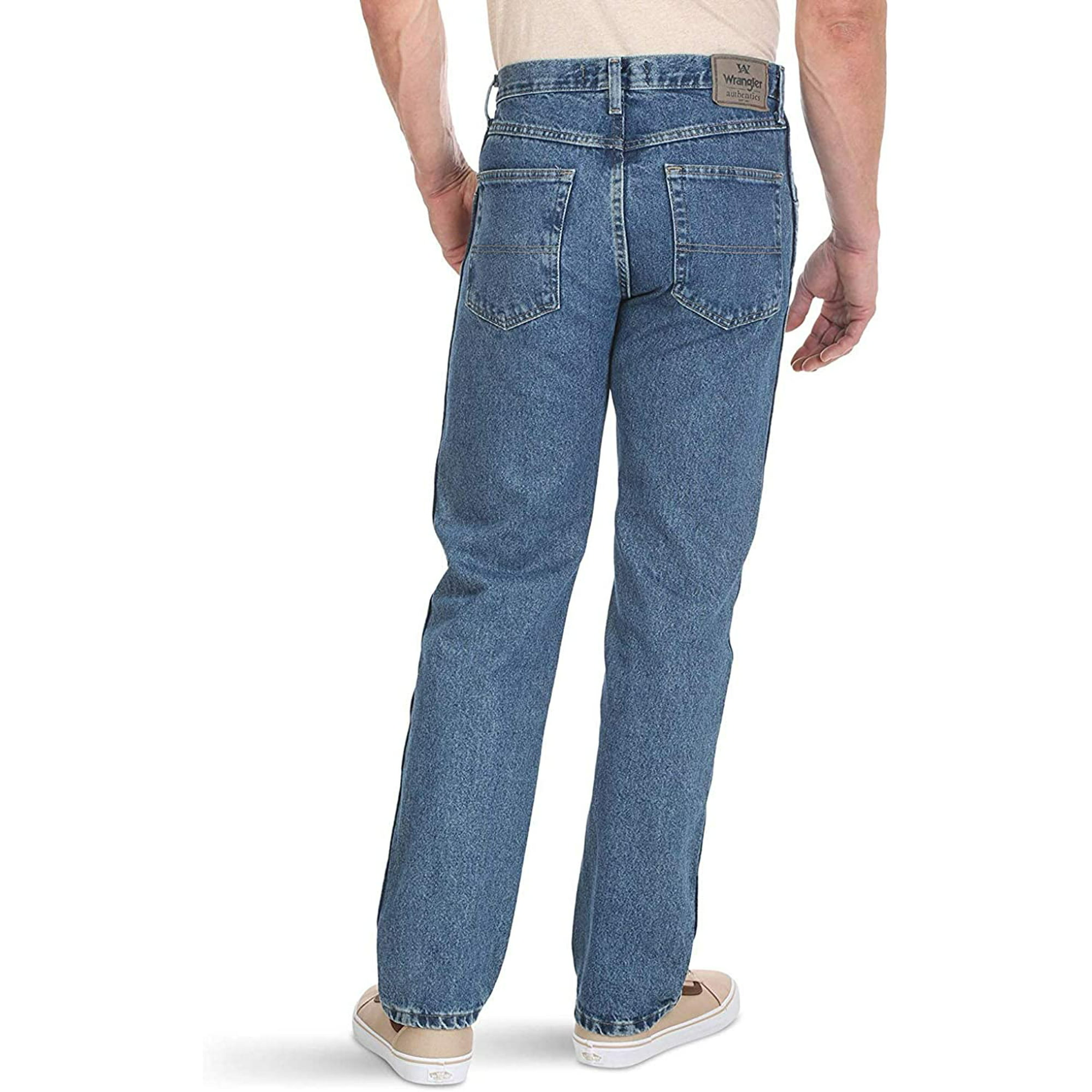 Wrangler Authentics Men's Classic 5-Pocket Regular Fit Jean,Stonewash  Dark,40x30 | Walmart Canada