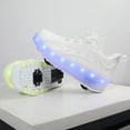 thumbnail image 6 of Kids Roller Skates Light up Shoes with Wheels Shoes LED USB Charging Roller Sneakers for Girls Boys Birthday Christmas Gift, 6 of 19