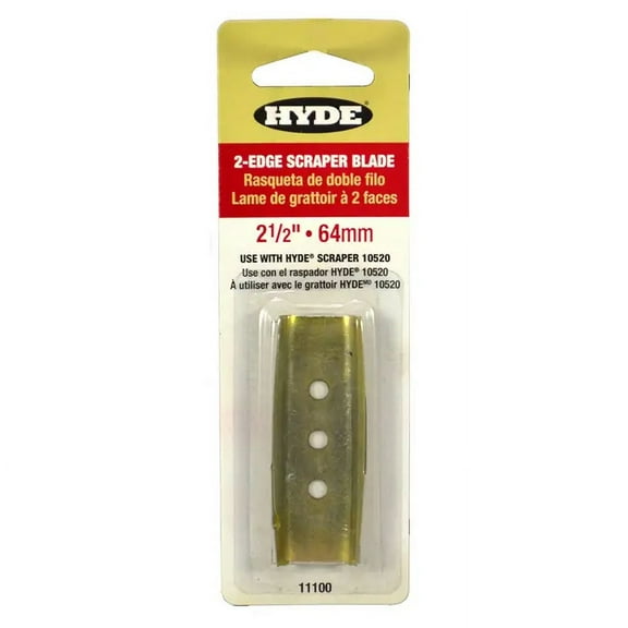 2-1/2" Hyde Tools 11100 Hyde Lifetime 2-Edge Replacement Scraper Blade