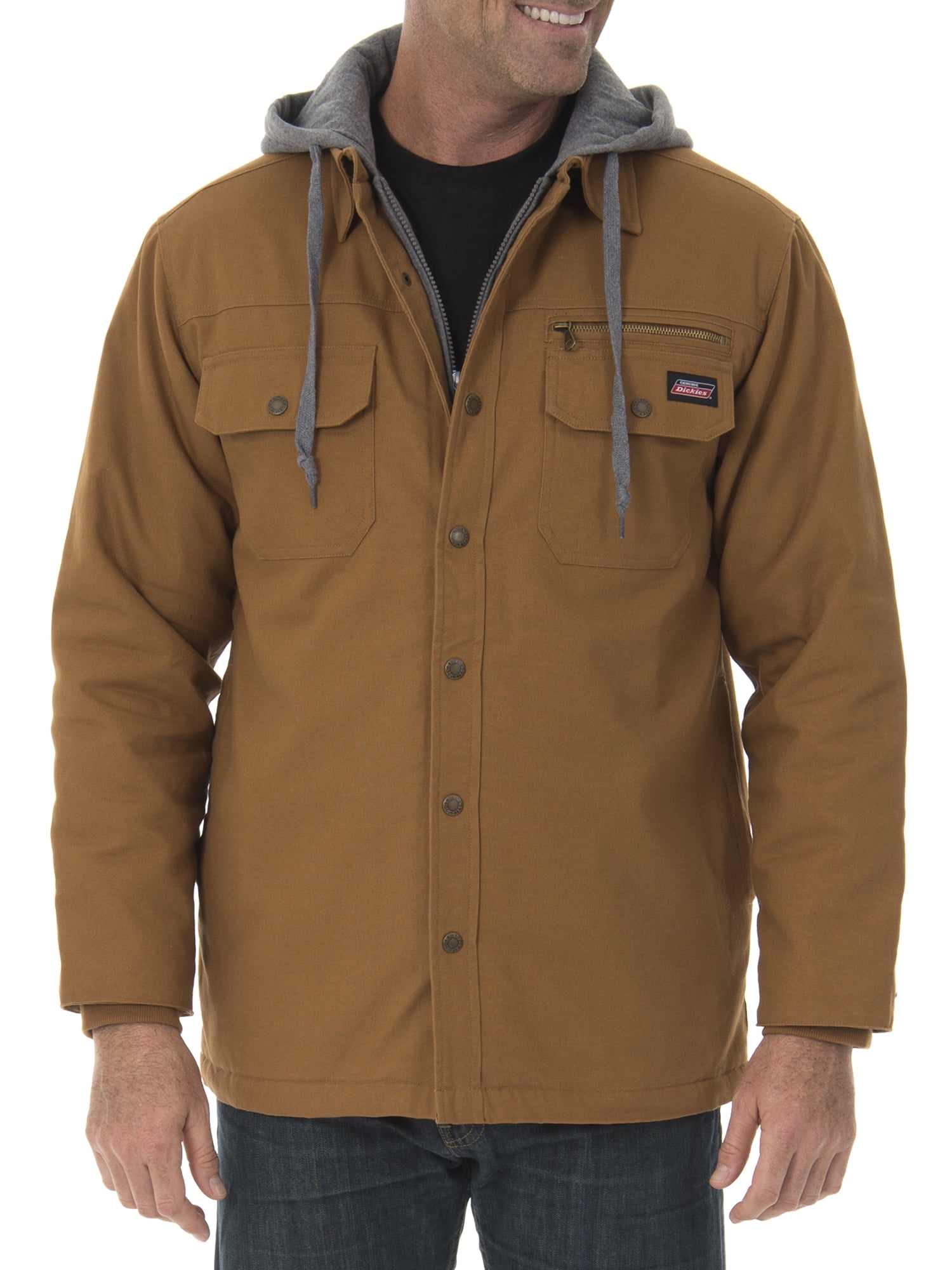 Genuine Dickies Men's Canvas Shirt Jacket - Walmart.com