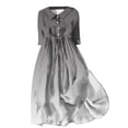 thumbnail image 3 of WILLBEST Robes pour Femmes Chemise Décontractée Ample à Manches Longues Imprimée avec Robe à Nouer 2, 3 of 3