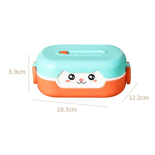 UMMH Compartment Lunch Box Plastic Double Layer Food Storage Containers