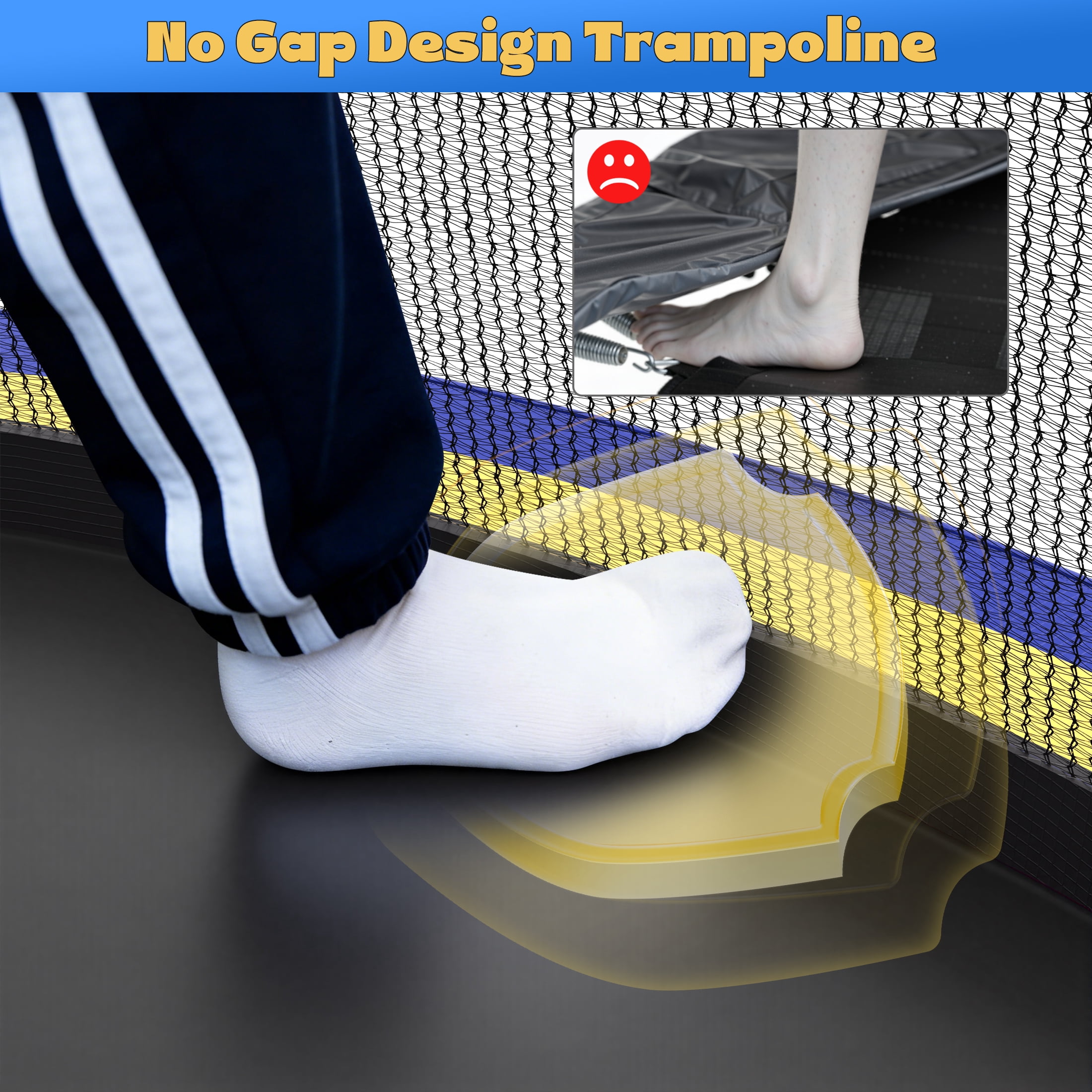 10 FT Trampoline for Kids with Basketball Hoop, SEGMART Upgraded Kids Outdoor Trampoline with Enclosure Net and Ladder, Heavy Duty Round Recreational Trampoline for Indoor Outdoor Backyard