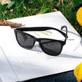 thumbnail image 4 of Sunglasses Womens,Classic Square Frame UV400 Mirrored Lens,Sunglasses Fit For Beach,Vacation,Driving, 4 of 5