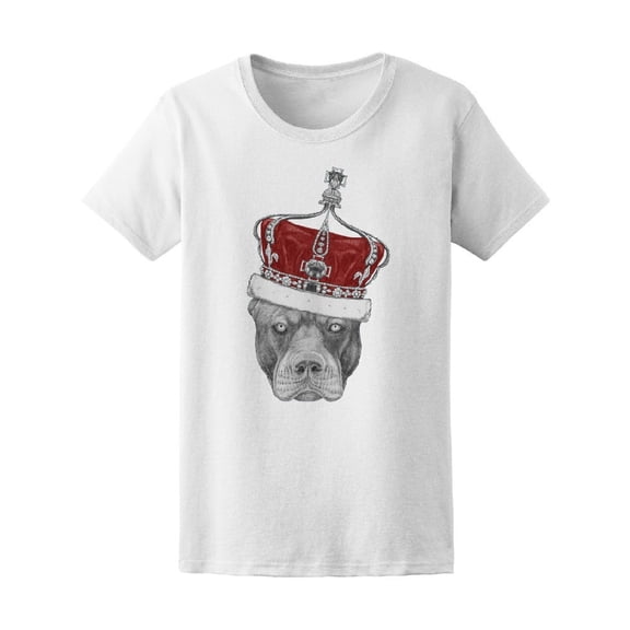 Pit Bull Wearing Crown Tee Men's -Image by Shutterstock
