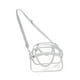 thumbnail image 3 of Bolso de hombro Bolso de mano Correa ajustable Paquete PVC con bolsillo frontal Bolso transparente Cruzado Gris, 3 of 9