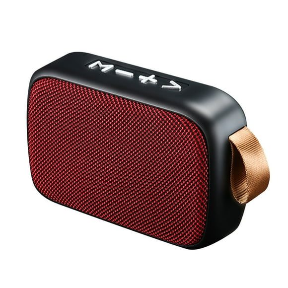 Bluetooth 4.2 Speaker Outdoor Wireless Sound Box Handsfree Call Rechargeable Speaker Plastic Sound Box, Red