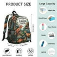 thumbnail image 6 of Cute Dinosaur Pattern Backpack Backpack for School,Cute School Bag,Schoolbag with Adjustable Shoulder Straps & Padded Back,13.8"x11.4"x6", 6 of 6