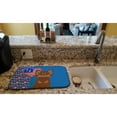 thumbnail image 2 of Longhaired Chocolate and Tan Chihuahua USA American Dish Drying Mat, 2 of 5