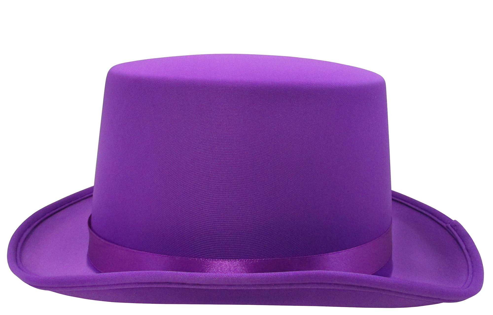 Nicky Bigs Novelties Adult Satin Top Hat Magician Gentleman Roaring 20s Tuxedo Formal Costume Top Hat, Adult Unisex, Size: One size, Purple