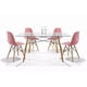 thumbnail image 1 of Set de 4 Sillas y Comedor Mundo In  Sillas JM-1618 Oslo Rosa y Comedor Rectangular, 1 of 10