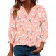 thumbnail image 1 of Xuyuer Women's 3/4 Sleeve Tops Loose Fit Dressy Casual T Shirts for Women Basic Tees Blouses with Smocked Cuffs Casual Womens Tops Trendy Summer Spring Shirts S-2XL Tops 2026, 1 of 7