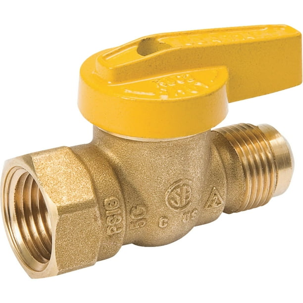 ProLine 1/2 In. Flare x 1/2 In. FIP Brass Gas Ball Valve 114523
