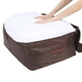 thumbnail image 4 of REGALWOVEN Clothes Storage, Storage Bags, 1 Pack Moving Bags for Organizing Comforters, Closet Organizers, and Storage with Handles Coffee 23.5*19.5*10in, 4 of 7
