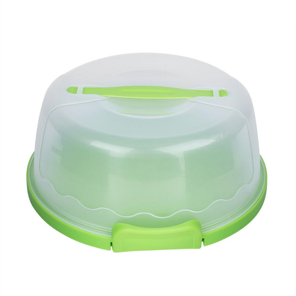 OTVIAP Portable Round Clear Cake Carrier Storage Container Server