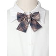 thumbnail image 4 of INSPIRE CHIC Women's Cute Plaid Elastic Strap Pre-tied Bow Ties, 4 of 6