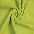 thumbnail image 4 of 57" Wide Poly Rayon Spandex Rib Knit Fabric by the Yard  - 240 GSM, Medium Weight, Soft & Breathable, 4-Way Stretch - Ideal for Clothing, Drapery, Tops & DIY -Lime, 4 of 4