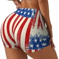 thumbnail image 1 of Fotbe America Flags2 Shorts Sin Costuras – Shorts Deportivos de Cintura Alta para Mujer, Elásticos para Gimnasio, Yoga, Running o Ciclismo-Large, 1 of 8