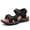 Black, variant on Mens Athletic Hiking Sandals | Adjustable Straps | Air Cushion Shock Absorption | Non-Slip Traction for Beach Trekking & Casual Wear