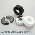 thumbnail image 6 of Wall Split Flange, 1 Pcs 70x30 mm - Cuttable ABS Round Escutcheon Plate Cover Buckle, Shower Arm Flange for 20/25/33mm(0.8/1.0/1.3 Inch) Water Pipe Faucet Decoration (Black), 6 of 7