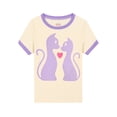 thumbnail image 4 of ATAIKU 3-10Y Toddler Little Girls Cat Pajamas Set 100% Viscose Big Kids 2-Piece Pjs Summer Jammies, 4 of 13