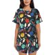 thumbnail image 1 of Fotbe Bowling Ball Conjunto de Pijama Estampado para Mujer, 2 Piezas, Ropa de Dormir con Camiseta de Manga Corta y Shorts Suaves-Medium, 1 of 6