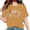 thumbnail image 2 of Fankiway T-Shirt Décontracté à Manches Courtes pour Femme avec Imprimé du Nouvel An, Col Rond, Haut à Manches Courtes, Haut/chemise à Manches Courtes à Col Rond, Ensemble de Vêtements pour Femmes, Tenues pour Femmes, Ensemble 2 Pcs, 2 of 7