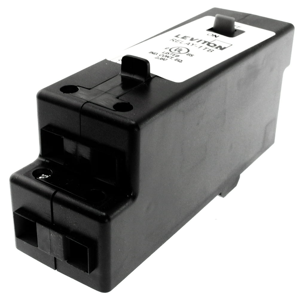 Leviton RELAY1TB Greenmax 1Pole Basic Lighting Control Relay Module, 30Amp