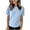 Blue, variant on fatyb Womens T Shirts Solid Color Basic Tee Tops for Women Summer Short Sleeve Crewneck Tshirts M-5XL